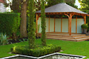 Pavilion in a large country garden, design by Peter O’Brien.