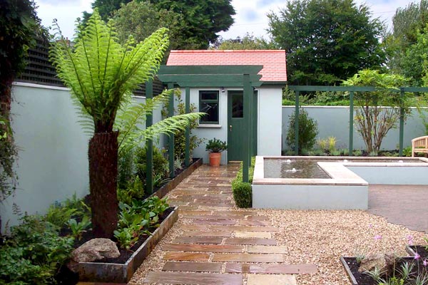 Large contemporary child friendly water feature.